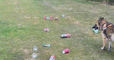 Littering in Arnold park has left it 'too dangerous for children to play', woman says