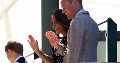 Kate Middleton and Prince William beam as George attends his very first Wimbledon final