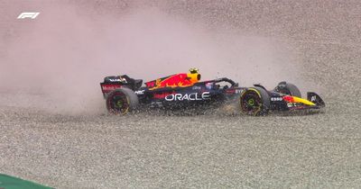 George Russell hit with penalty after Austrian GP collision forces Sergio Perez to retire