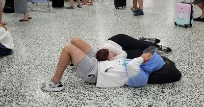 Furious TUI passengers attempt to rip open door to get their luggage after 12 hour delays