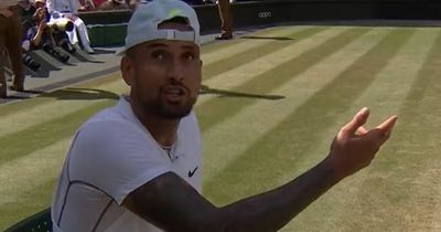 Wimbledon final halted as raging Nick Kyrgios demands 'drunk' woman is removed