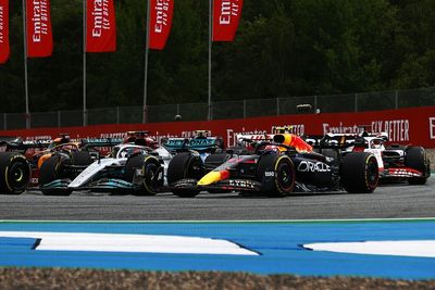 Russell: Perez Austria clash penalty "harsh" with "nowhere to go"