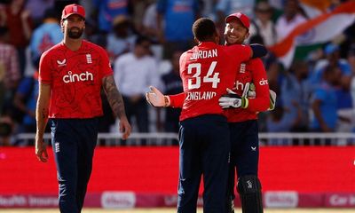 England hang on for T20 win over India despite Suryakumar Yadav’s fireworks