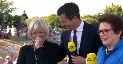 Sue Barker in tears as BBC pays tribute to remarkable Wimbledon career in final broadcast