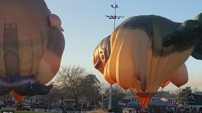 Skywhale hot air balloon grounded after developing tear 'in one of her breasts'