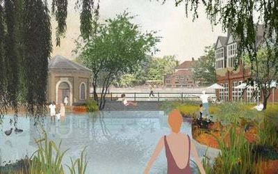 East London residents launch bid to turn concrete ex-water depot into wild swimming oasis
