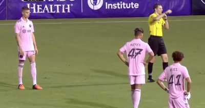 Watch Romeo Beckham score stunning Inter Miami free kick as he proves he's chip off the old block