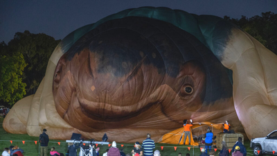 RIP: Skywhale The Flying Titty Balloon Developed A Tear In Her Breast Before Lift-Off