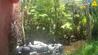 Flipping Heroes: Rescuers Save Florida Woman After She Crashes Into Canal