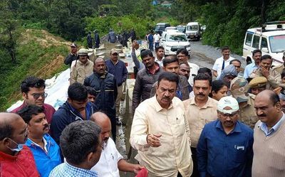 Minister unhappy with quality of road widening work at Shiradi Ghat | Videos of dangerous stretch