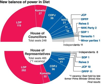 LDP takes 63 seats in upper house