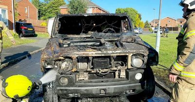Limo sent to take children to prom burst into flames