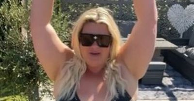 Gemma Collins celebrates heatwave as she shows off her curves in plunging swimsuit