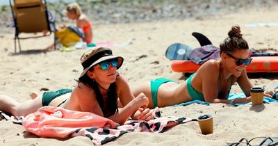 The hottest places in Wales on Sunday, July 10