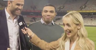 Bryan Habana steps in on S4C and speaks Welsh after Jamie Roberts disappears to celebrate with Wales team