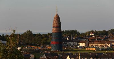 Craigyhill bonfire builders 'break world record' for largest ever pyre