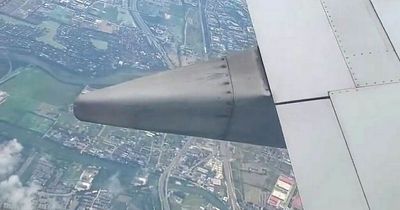Moment terrified passenger films screws on wing of jet loosen at 35,000ft