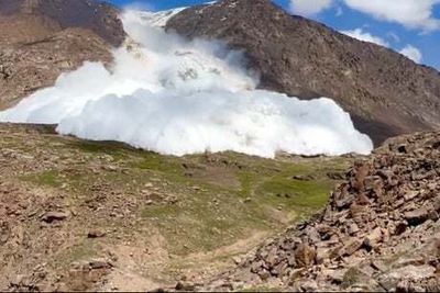 Tian Shan mountains: The moment British tourists survive avalanche in Kyrgyzstan