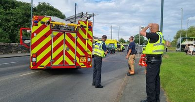 One man rushed to hospital following serious crash in Hyde
