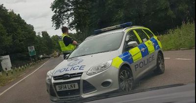 Three people rushed to hospital after crash on Scots road as cops lock down scene