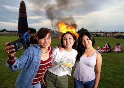 Bonfires lit in loyalist areas across NI to mark ‘Eleventh Night’