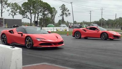 Can Lighter, Less Powerful Ferrari Pista Beat SF90 In A Drag Race?
