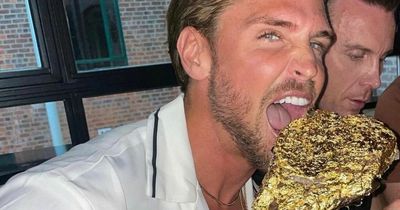 Tom Zanetti dines on gold beef in Leeds bar in wild week of birthday celebrations