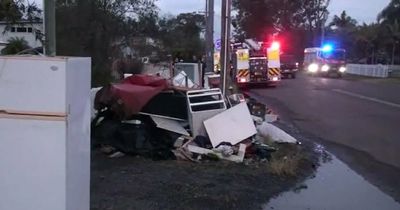 Watch as firefighters carry on the arduous clean-up in wake of devastating NSW floods