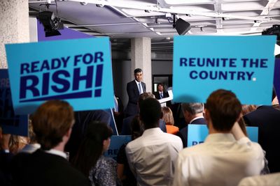 UK leadership candidate Sunak: we can't promise lower taxes and more spending