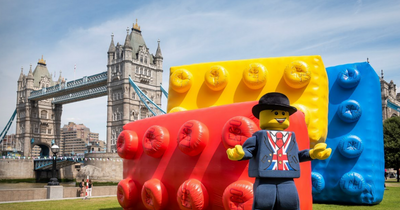 Giant bricks ahead of opening of world's biggest Lego store