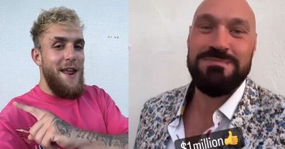 Jake Paul accuses Tyson Fury of being "afraid" to fight rival Anthony Joshua