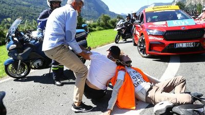 Tour de France stage 10 neutralised to clear protesters off the road to Megève