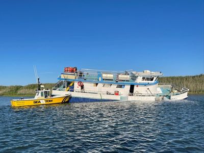 22 people rescued from sinking charter boat at the Jersey Shore, Coast Guard says