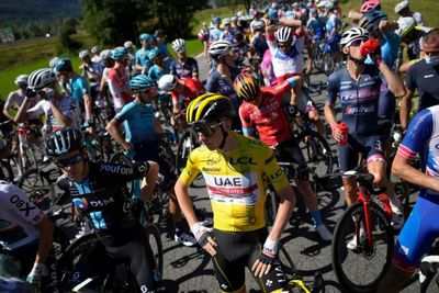 Tadej Pogacar fights to hang on to the yellow jersey at the Tour de France