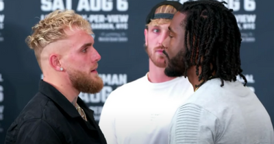 Jake Paul and Hasim Rahman Jr have heated first face-off ahead of August fight