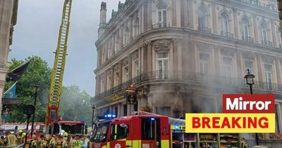 Trafalgar Square fire: Huge blaze in pub covers famous landmark in smoke