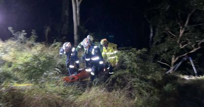 Teenage boy rescued after falling from cliff at Greta