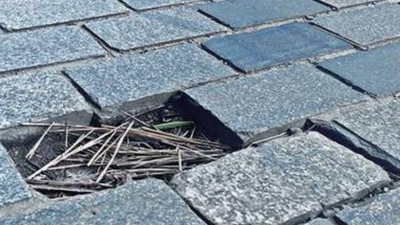 Bengaluru: Repaired on May 28, Church Street cobblestones have come off again