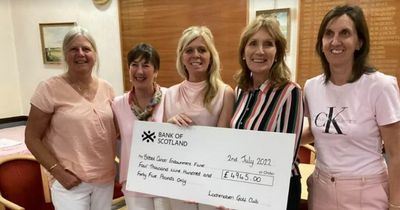 Lochmaben golfing friends raise nearly £5,000 for breast cancer care