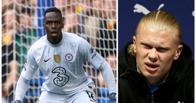 Chelsea's Edouard Mendy makes strange Erling Haaland and Christian Benteke comparison