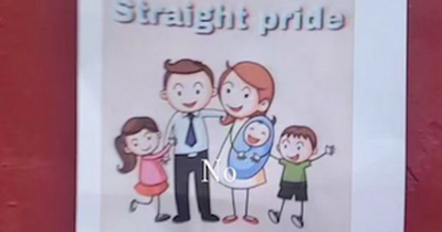 'Straight pride' poster on Glasgow church door sparks outrage