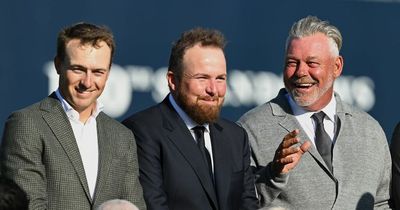 Shane Lowry, Rory McIlroy, Padraig Harrington and Darren Clarke attend Open champions dinner