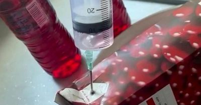 Girls say they saved £200 by injecting gin into cranberry carton for festival