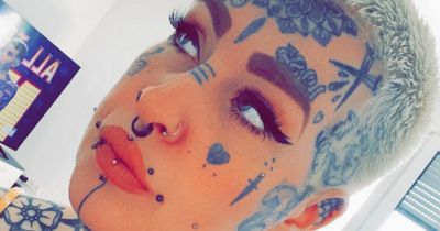 Woman plans to cover her entire body in tattoos to help her to overcome shyness