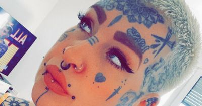 Woman with 30 tattoos on her face say they helped her overcome her shyness