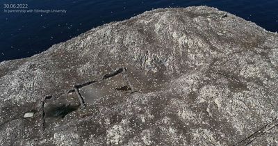 East Lothian landmark Bass Rock unrecognisable as bird flu decimates gannets
