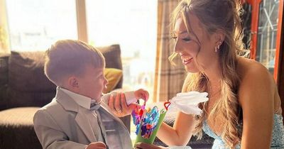 Teen mum who couldn't find a babysitter for debs night takes toddler as her date