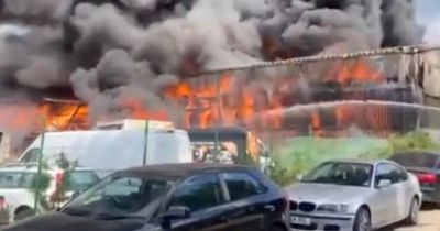 Brandon fire: Fire crews battle massive factory fire at recycling centre
