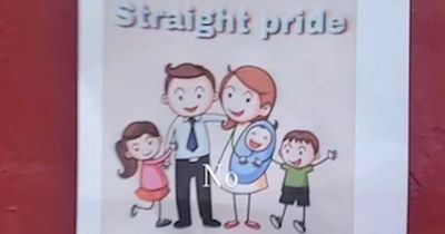 'Straight Pride' poster on church door promoting 'normal people' sparks fury