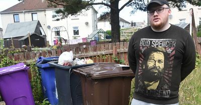 Scots householder claims council told him to clear away rubbish dumped in garden by neighbour